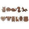 11Pcs Mini Wooden Animal Hugging Sign Best Gift for Mother Party Mums Crafts Hanging Pendant