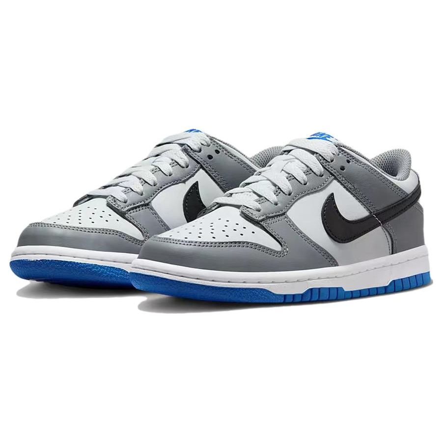 Nike Dunk Low GS Cool Grey Photo Blue Детские кроссовки Черные чисто-платиновые светло-фото-синие FB9109-001