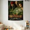 Pirates Caribbean Dead Man'S Chest Tapestry Fashion Print Wallmounted Atmospheric Background Cloth Background Cloth Homestay Soft Decoration Tapestry