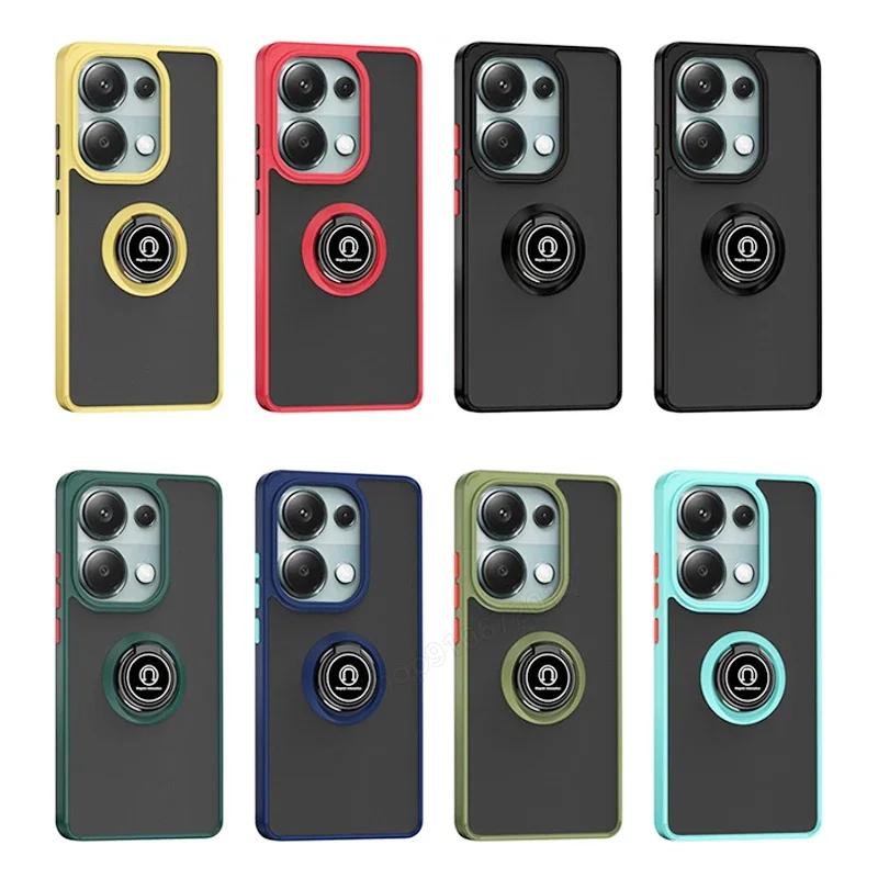 Магнитный матовый чехол-держатель для кольца для Redmi Xiaomi 14T 12T Note 12 13 Ultra Pro Plus 14 13C 14C X6 4 5G Deluxe противоударный чехол