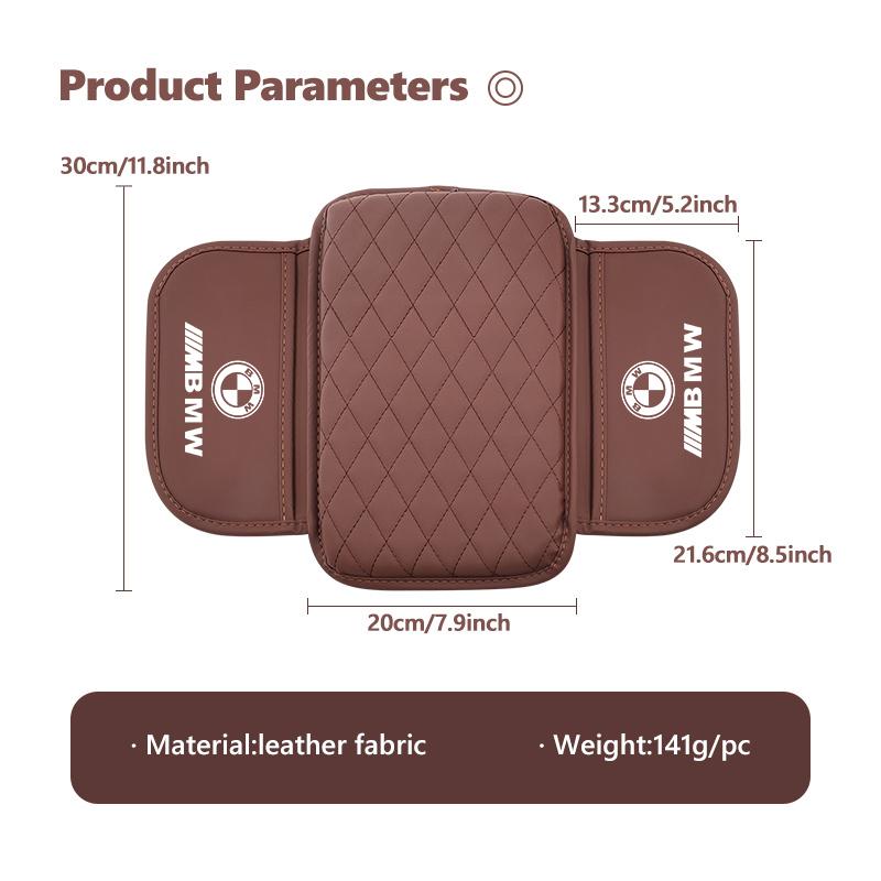 sfqjm4 Car Elbow Support Cushion Pocket Armrest Height Pad Storage Bag For BMW Performance M E87 E30 E46 E28 F35 G20 E93 F20 X3 X