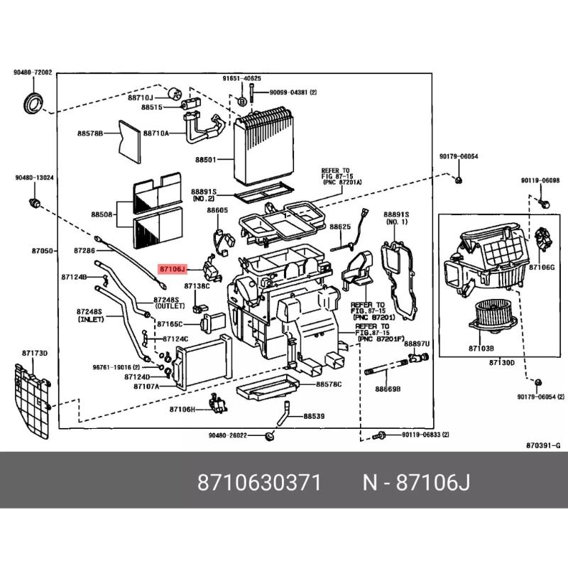 Сменный сервопривод заслонки управления климатом автомобиля 87106-30371 063700-7470 F04085 73134 604906 для GS400 RX300