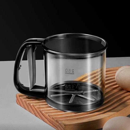 Flour Sifter Fine Mesh Baking Sieve Ergonomic Handle Flour Strainer Baking Tool for Sugar Cocoa Powder