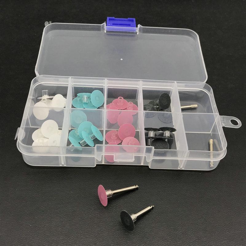 40pcs Dental Polishing Stem Discs Composite Finishing Disc + 4pcs Mandrel