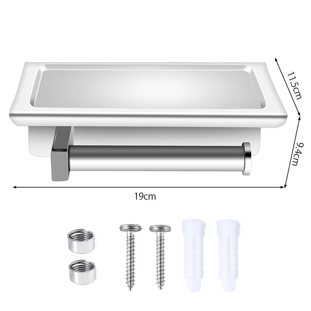 Держатель для туалетной бумаги из нержавеющей стали, держатель для туалетной бумаги, настенный держатель для туалетной бумаги, держатель для телефона, держатель для бумажных полотенец для дома