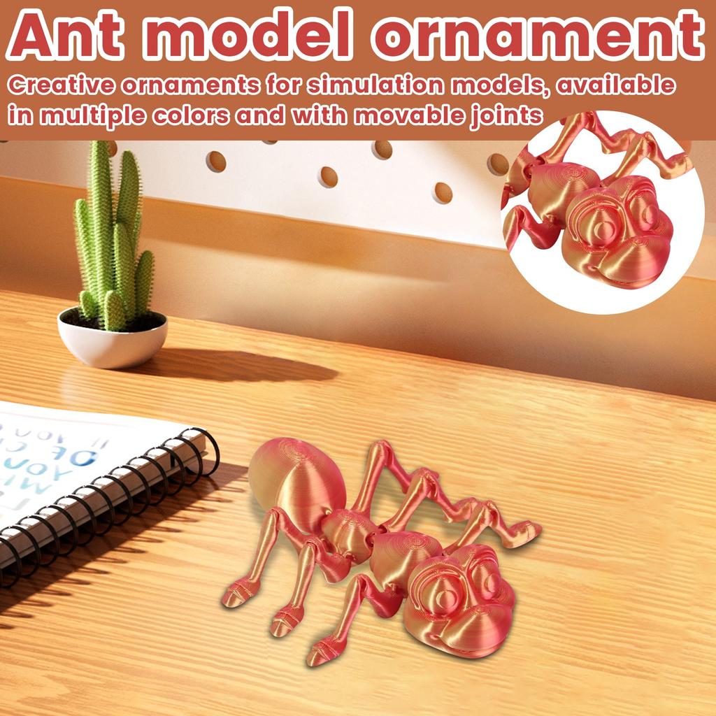 3D-печать муравей подвижный сустав модель животного игрушка ручной работы украшения креативные декоративные поделки