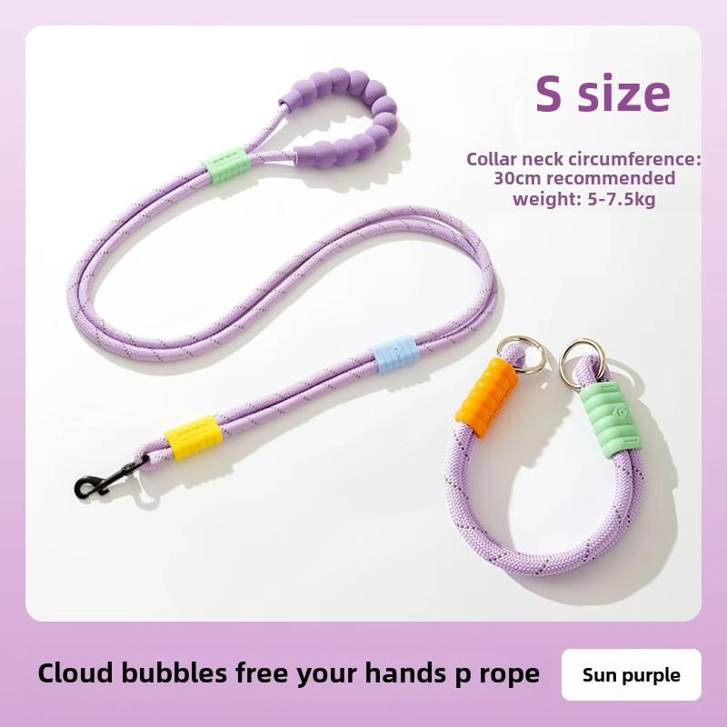 Bold Dog Nylon Cloud Bubble P Rope Средний и маленький поводок для собак Тедди с золотистой шерстью Взрывобезопасный поводок для домашних животных