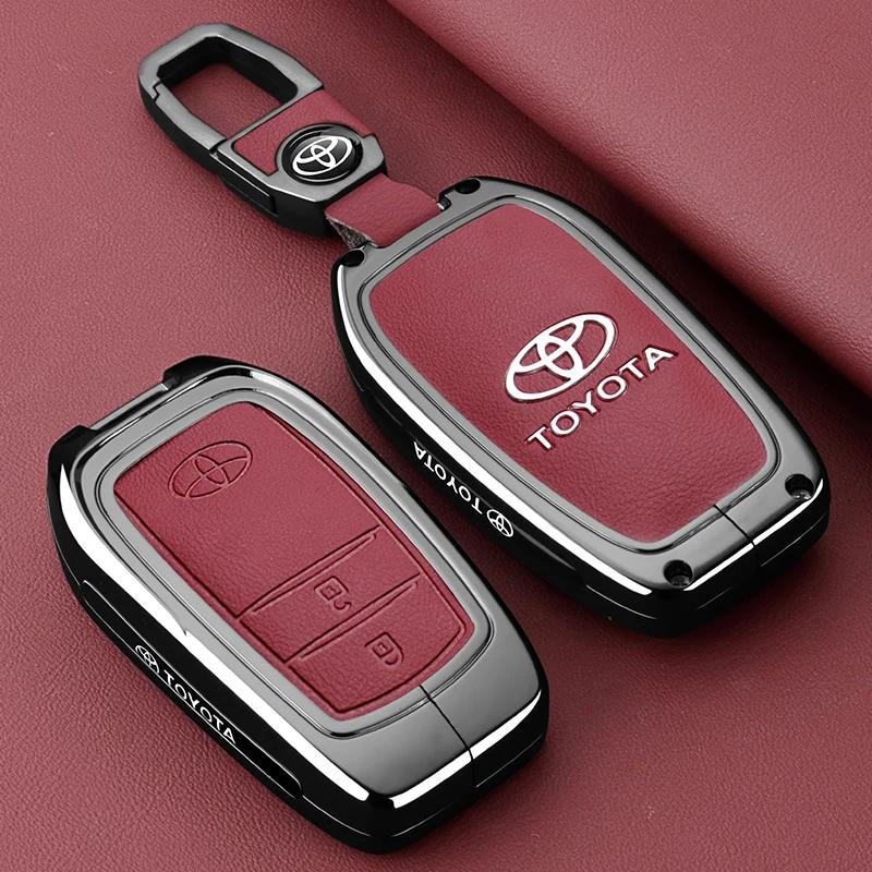 svagd6 Zinc Alloy Car Remote Key Case Cover for Toyota CHR Prado Prius Camry Corolla RAV4 - Durable Replacement Key Shell Accessory