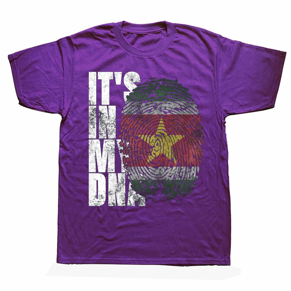 It's In My DNA Suriname Surinamese Flag T Shirts Summer Graphic Streetwear Short Sleeve Birthday Gifts T-shirt Unisex Clothing