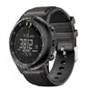 Ремешок для suunto core полностью черный кожаный + силиконовый ремешок для умных часов Smart Watch Замена браслета, металлические разъемы