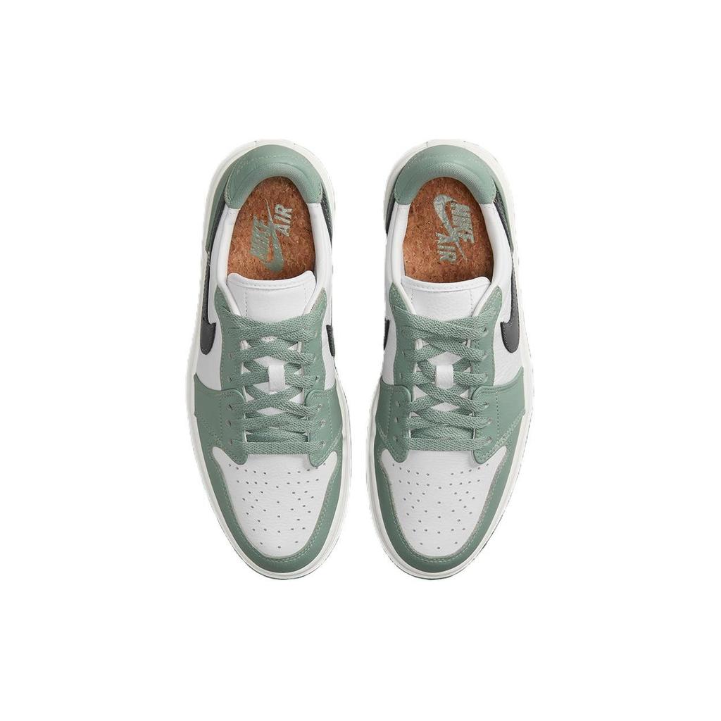 Air Jordan 1 Elevate Low Jade Smoke женские кроссовки зеленые антрацитовые парусные DH7004-300