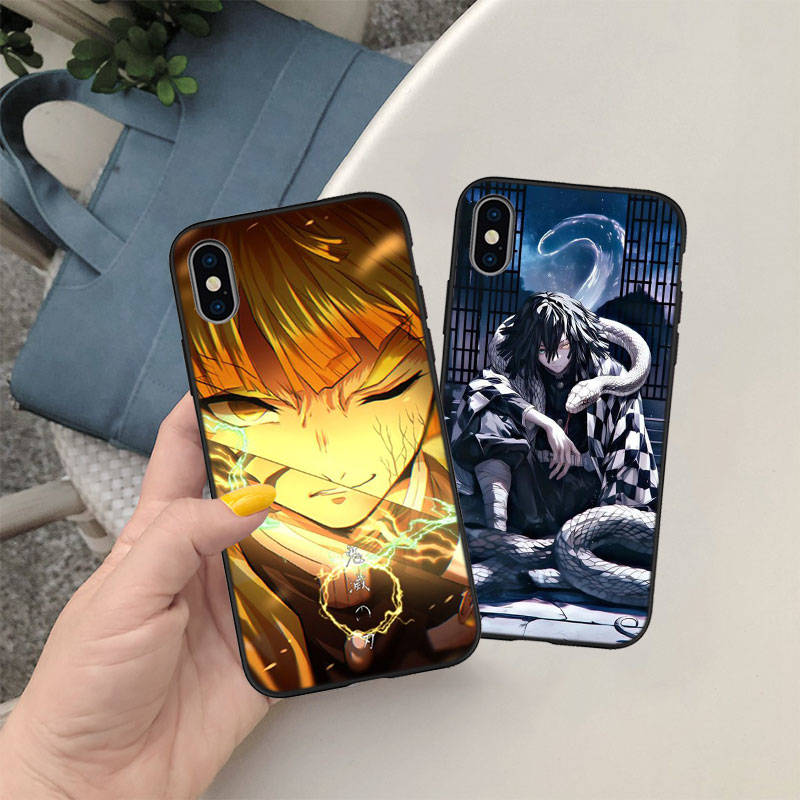 Чехол для телефона ED17 Demon Slayer для iPhone 6 6s 7 8 11 12 13 14 15 XS Pro Max XR X SE Samsung S20 S21 S22 S23 S24 FE Ultra Plus Lite S21S A55