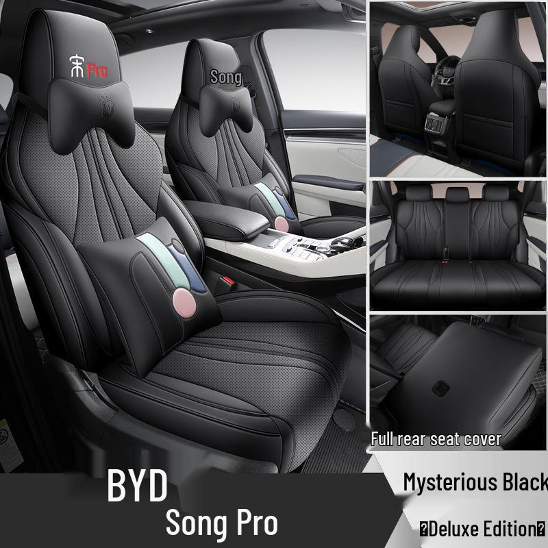 All-Season Leather Car Seat Cover for BYD Song Pro: Full Surround Design