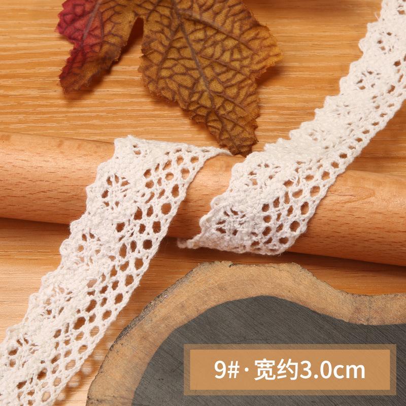 Полое кружево ручной работы своими руками Декоративный кружевной ремешок Одежда Скатерть Шторы Ткань Материал Хлопковая нить Кружевной край