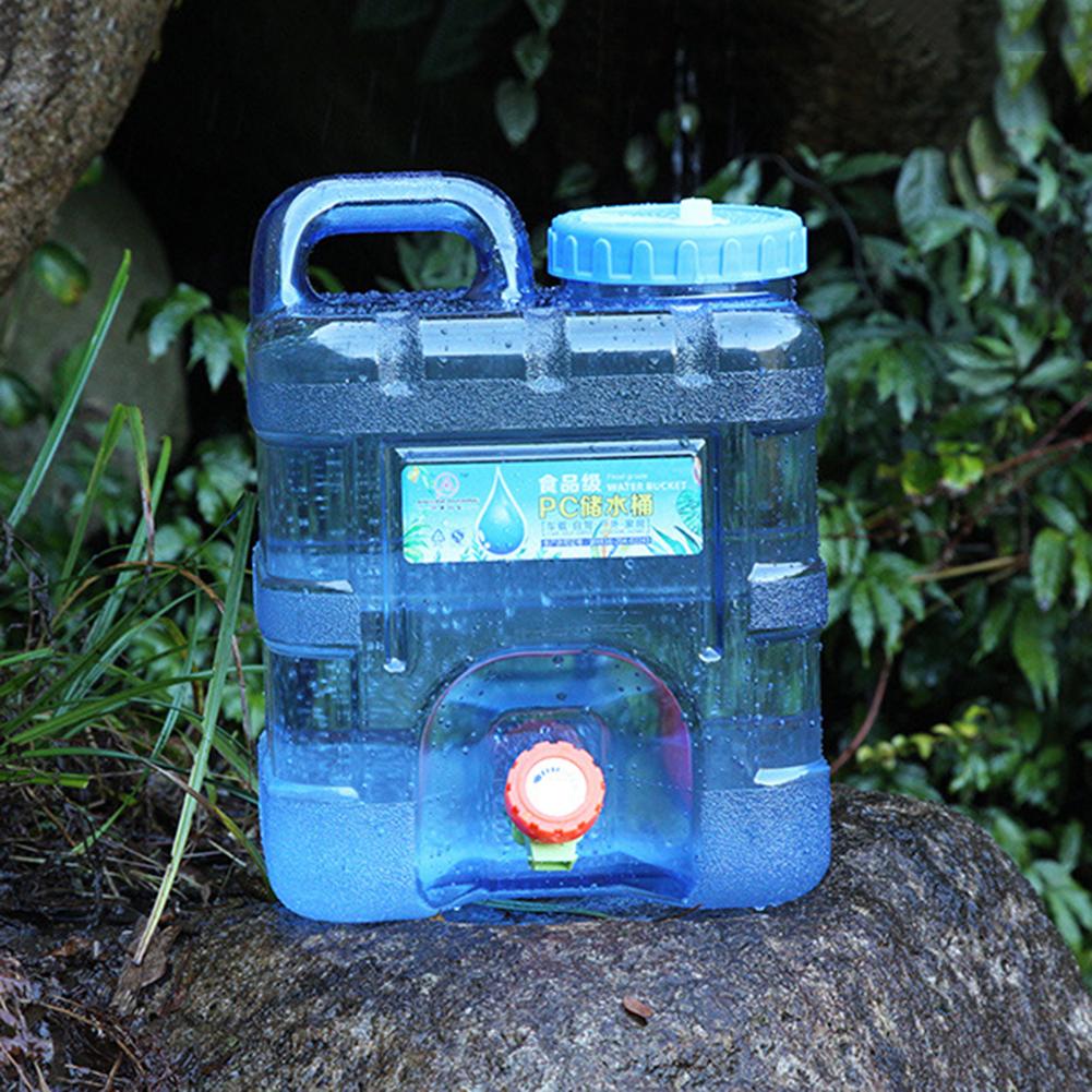 18/20/22 л Емкости для хранения воды Пищевой канистр для чистой воды Большой вместимости с краном Аксессуары для улицы для пеших прогулок рыбалки