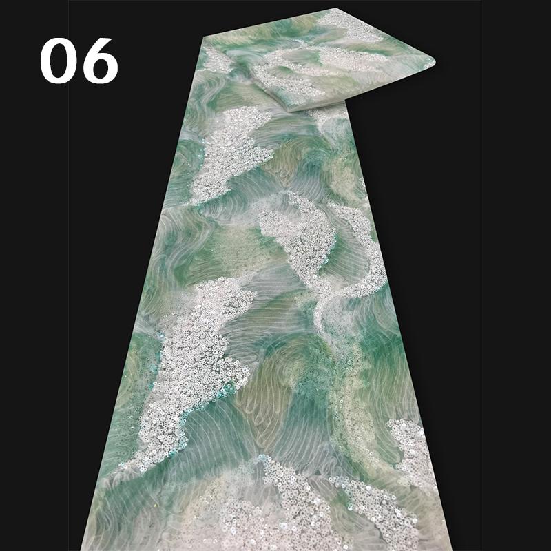 Роскошная вышивка бисером из жемчуга, высококачественное кружево с пайетками, тюлевое кружево, дизайнерская ткань для шитья платьев и одежды своими руками