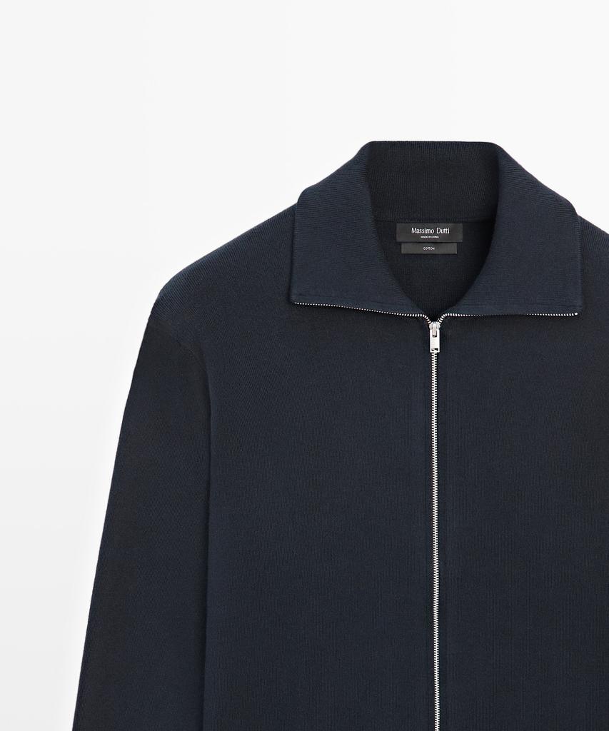 Massimo Dutti Кардиган на молнии из 100% хлопка