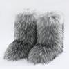 Imitation Raccoon Fur Boots Long Tube Winter Ladies Winter Imitation Fur Fox Fur Snow Boots