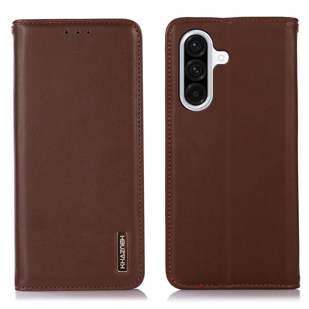 KHAZNEH Чехол-бумажник для Samsung Galaxy A17 Из натуральной коровьей кожи Чехол для телефона Текстура Наппа