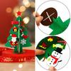 1Set Handmade DIY Kid Gifts Non-Woven Christmas Tree Ornaments Christmas Decorations