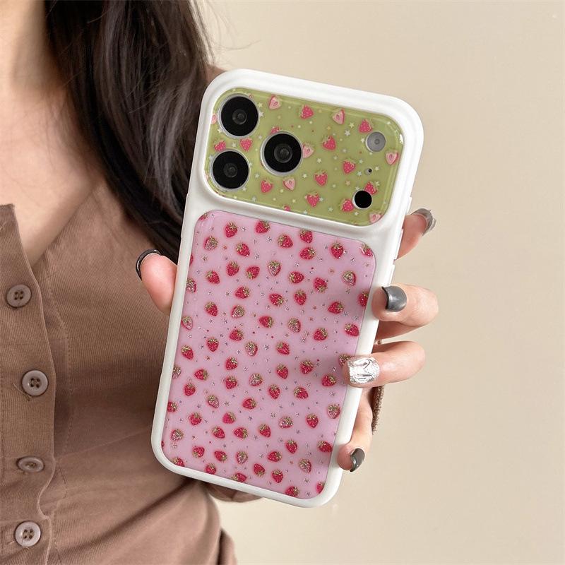 Чехол для iPhone 17/16 Pro Max/15 Pro 'Милая Девочка Розовая Клубника'