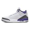 Мужские кроссовки Air Jordan 3 Retro Dark Iris белые черные цементно-серые CT8532-105