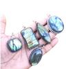Labradorite Gemstone 925 Sterling Silver Plated Handmade 5 PCs Fancy Pendants Jewelry SEN-17