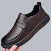 Fashion Spring Autumn Solid Color Loafers Men  Fashion Casual Soft Sole Leather Shoes Male Wear-resisting New Designer Dress Shoes Man