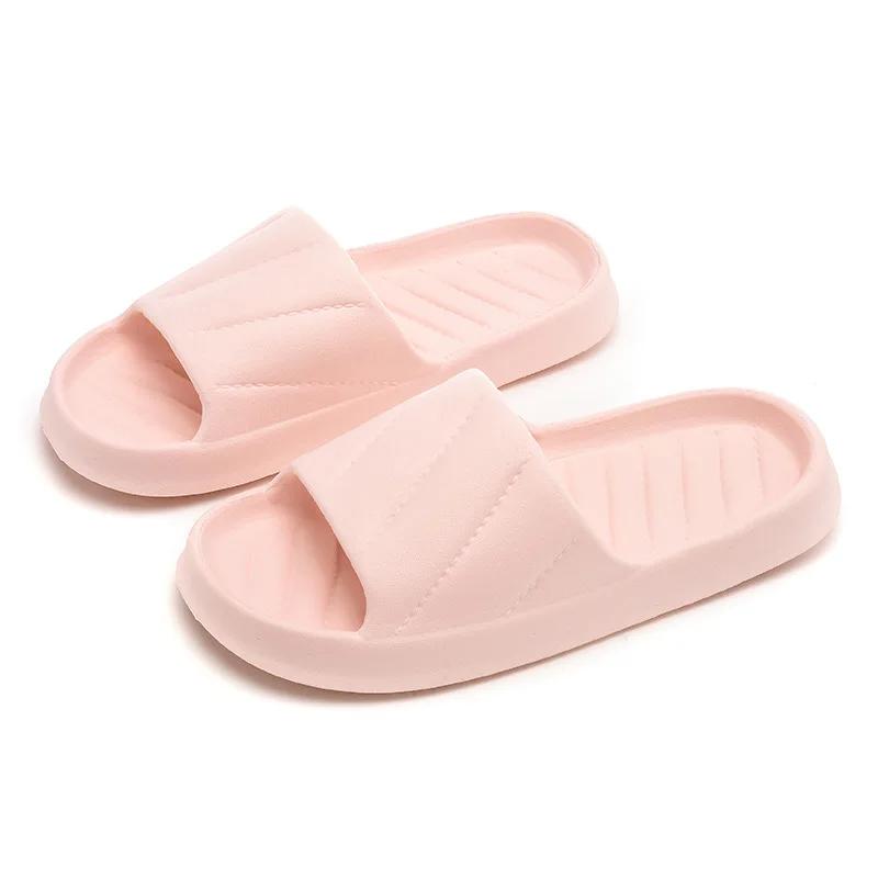 Fashion Shoes for Women Indoor Non-slip Slippers Men Couple Home Slides EVA Soft Sole Light Weight Summer Leisure Shoes Slippers Women