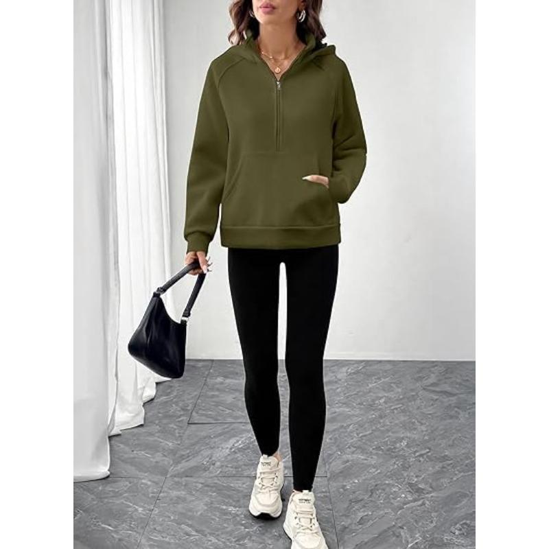 JKASHDK Женские модные повседневные однотонные худи и свитшоты с капюшоном и длинными рукавами с принтом