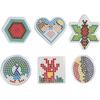 Pegboards - Midi - Assortment of 6 Pcs - Multicolored - 7 To 10.5 Cm - For Children