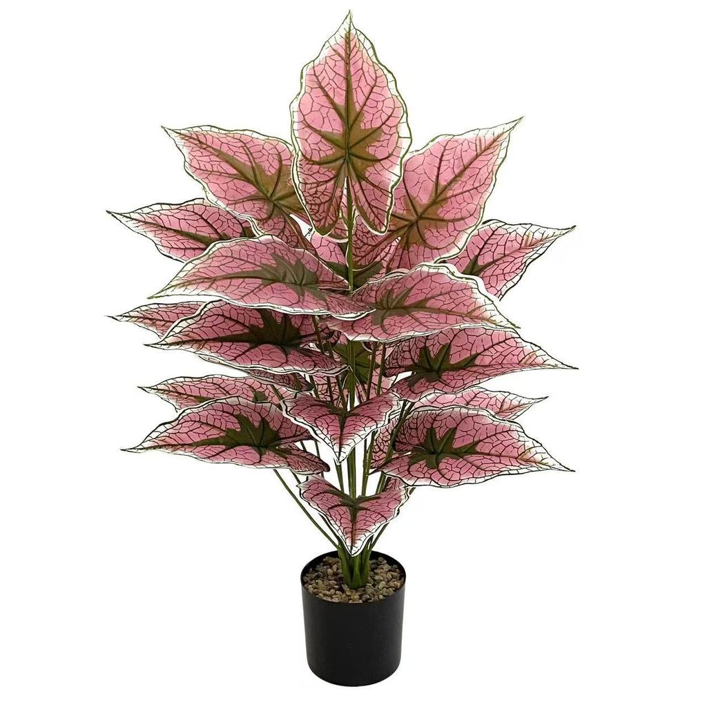 Nordic Style Taro Leaf Green Plant for Home Decor and Garden Landscaping