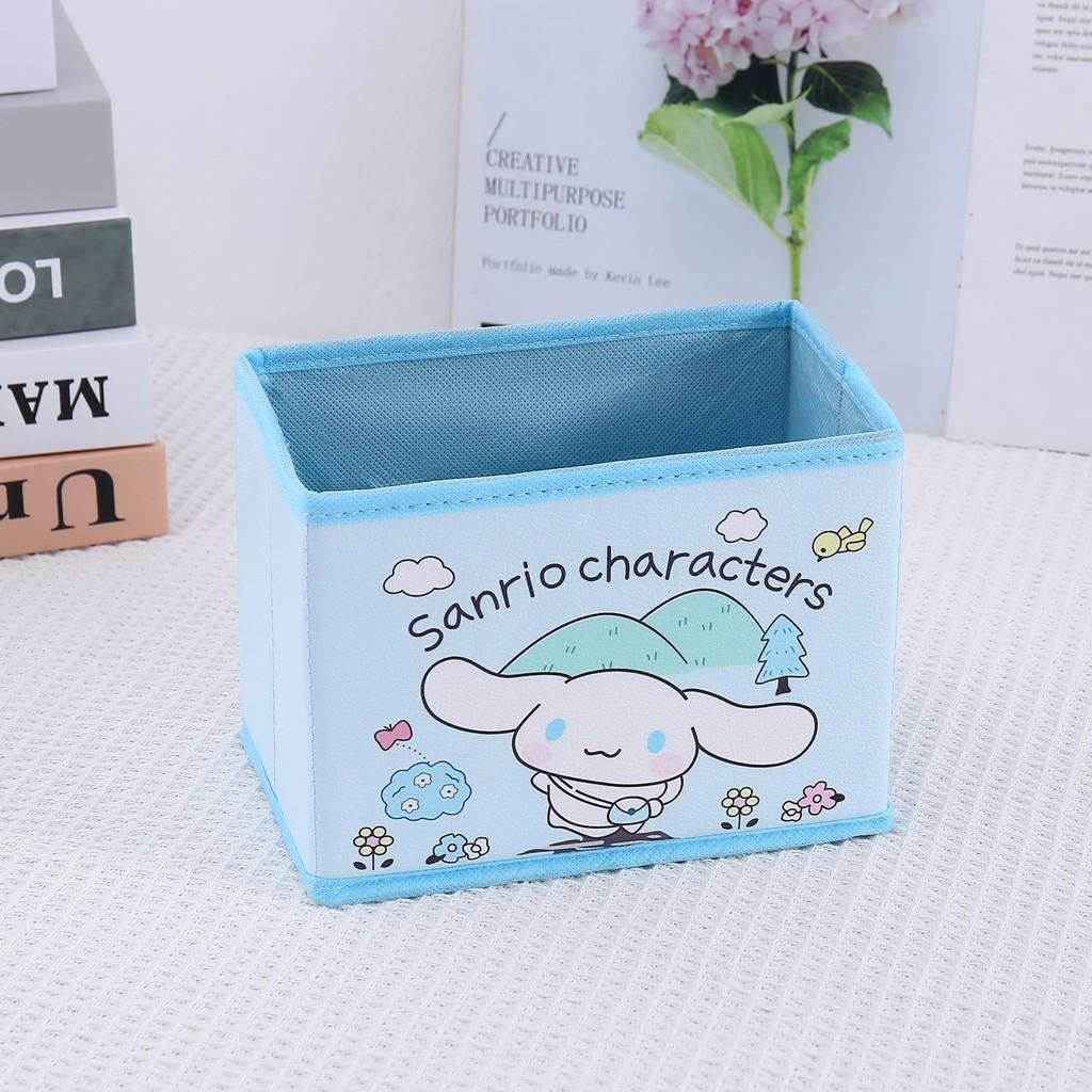 Складная настольная коробка для хранения с рисунком Hello Kitty, Куроми, Синнаморолл, Мой Мелоди для офиса и спальни, для наведения порядка