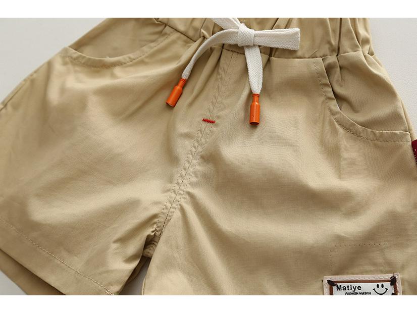 Летний костюм для мальчиков 2024: Стильный комплект из двух предметов для малышей (1-3 года) - Наряд с короткими рукавами