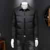 Minglu White Duck Down Men's Jackets Autumn Winter Solid Color Single Breasted Casual Down Male Coats Man Overcoat 4XL