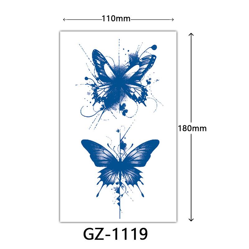 Соковые тату-наклейки, Растительные тату-наклейки, Полуперманентные тату-наклейки с английскими буквами Тату
