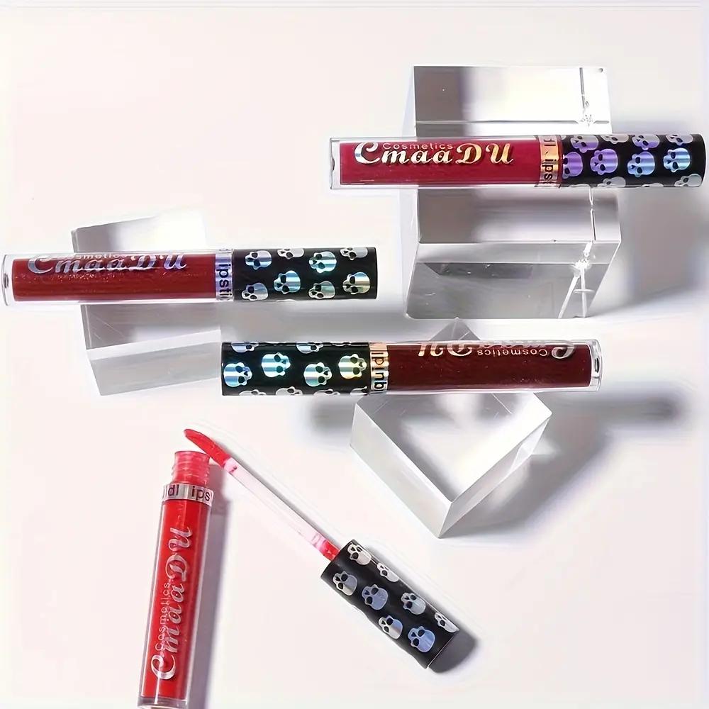 Cmaadu Lip Gloss With 4 Skull Heads Easy To C
