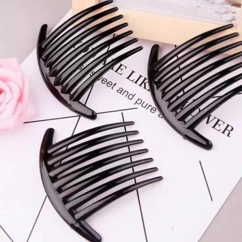 Черные заколки для девочек, вилка для волос, женские расчески для хвоста, объемные вставки, заколка для волос, инструмент для укладки волос, пышные аксессуары для волос
