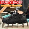 New Shoes Men's Summer Breathable Anti-smashing Anti-piercing Lightweight Construction Site Seat Belt Steel Plate Insulated Work Shoes