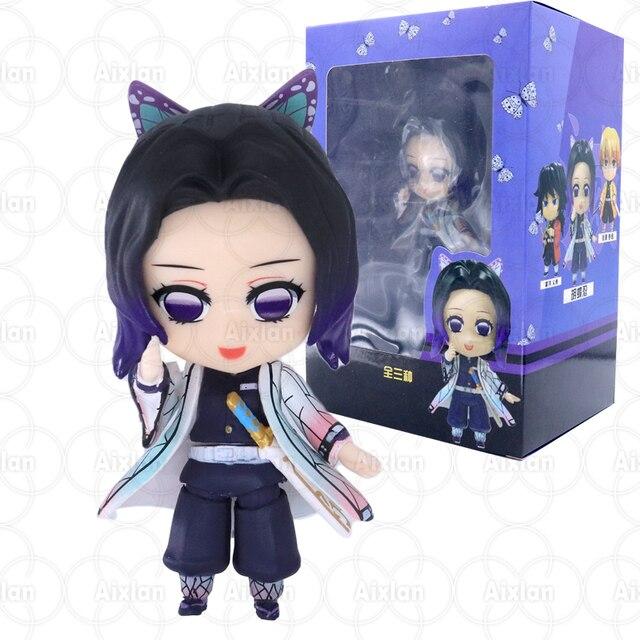 10cm Demon Slayer #1510 Tanjirou Action Figure Kyojuro Rengoku Giyu Tomioka Kimetsu No Yaiba Figure Hashibira Inosuke Figurine