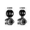 1 inch Ball Head Mount Adapter Motorcycle Bicycle Clip Clamp Rearview Mirror 25mm/17mm Ball Bracket Holder Mounts Accessories