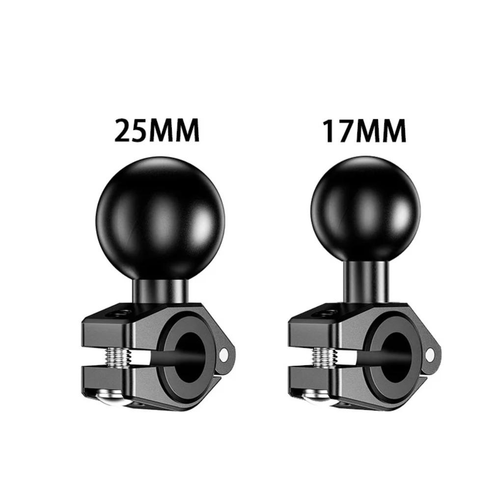 1 inch Ball Head Mount Adapter Motorcycle Bicycle Clip Clamp Rearview Mirror 25mm/17mm Ball Bracket Holder Mounts Accessories