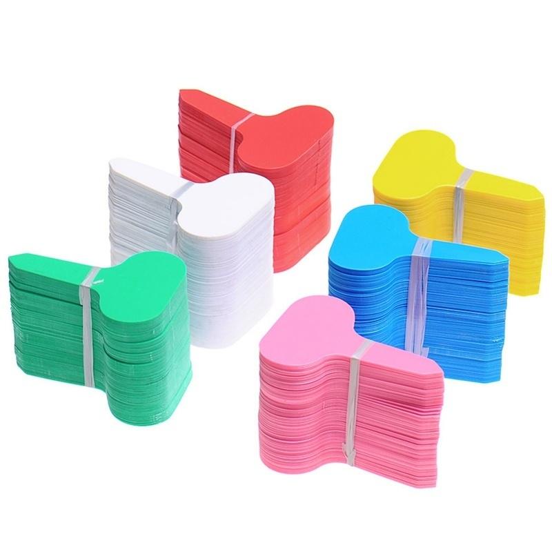 100 шт. Т-образный пластиковый поднос для рассады, этикетка для рассадных растений, толстые пластиковые бирки для растений, Mark Garden P