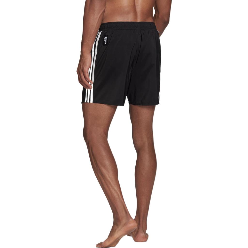 Adidas Плавание Спортивные повседневные пляжные полосатые шорты Мужские плавки Черные HA6956