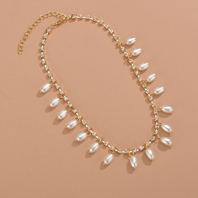 Женское элегантное ожерелье с подвеской в виде цепочки с жемчугом и когтями, бусы, колье-чокер для девочек, ювелирные изделия в подарок