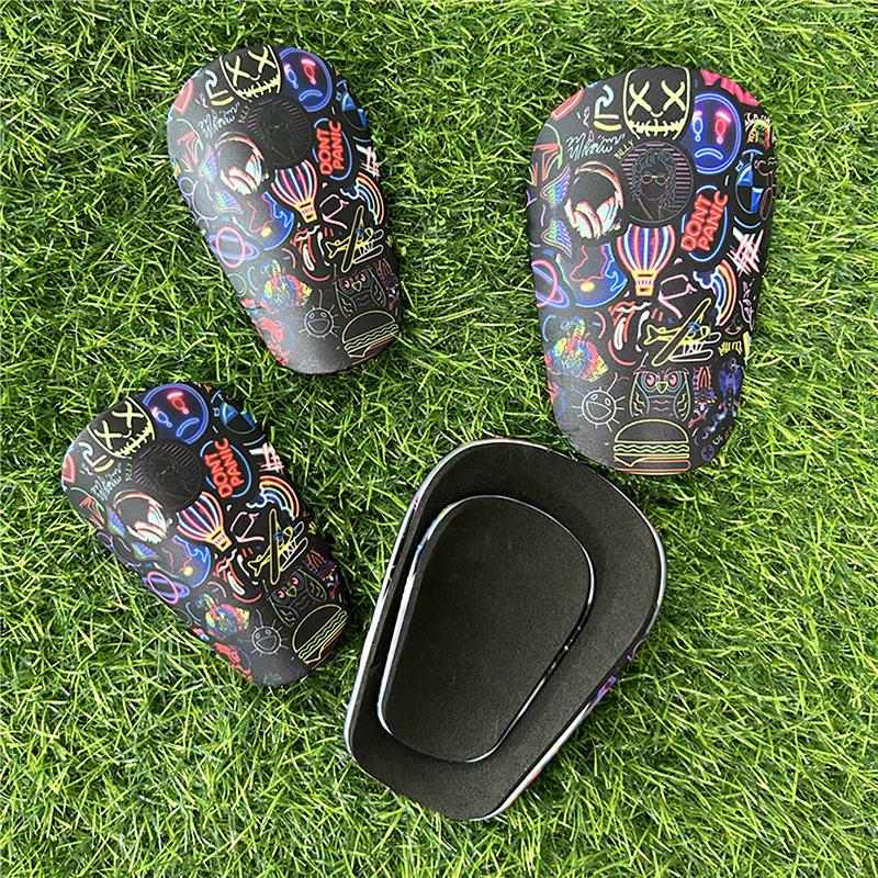 1 пара маленьких мини-щитков для голени из губчатой резины Eva, износостойкие, амортизирующие, футбольные щитки для тренировок по футболу