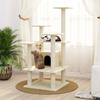 VidaXL Cat Tree with Sisal Scratching Posts Cream 110 Cm