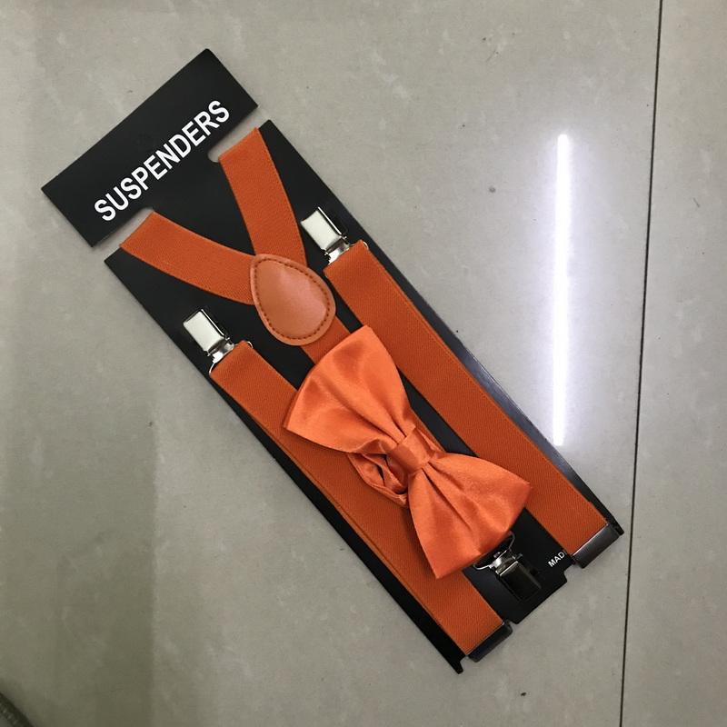 Классический комплект подтяжек и галстука-бабочки, регулируемые эластичные подтяжки с Y-образной спинкой шириной 2,5 см и 3 зажимами, тканый предварительно завязанный галстук-бабочка шириной 12 см, один размер для мужчин и женщин