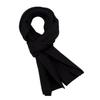 Double-side Pure Color Water Ripple Knitted Unisex Scarf Warm Soft Scarf