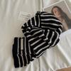 Striped Woolen Long Scarves Soft Shawl Wrap Vintage Winter Scarf  Women
